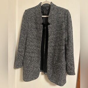 Premise Women's Black and Gray Heathered Blazer